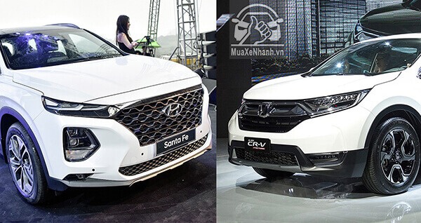 so sanh hyundai santafe va honda crv 2019 muaxegiatot vn - So sánh xe 7 chỗ Hyundai Santafe và Honda CR-V