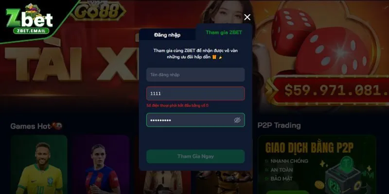 Cung cấp thông tin chuẩn xác khi tạo account