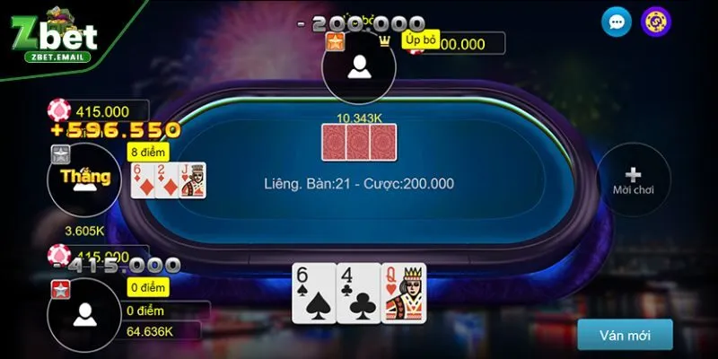 Phương thức tính điểm và phân định thắng thua trong game bài